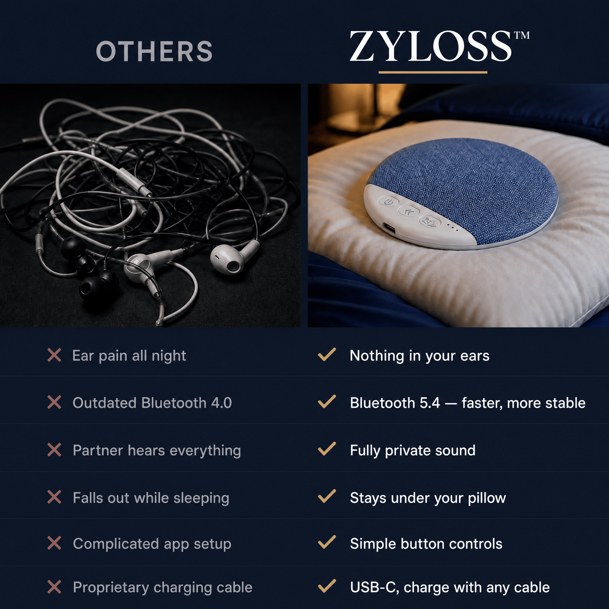Zyloss™ Pillow Speaker - Zyloss