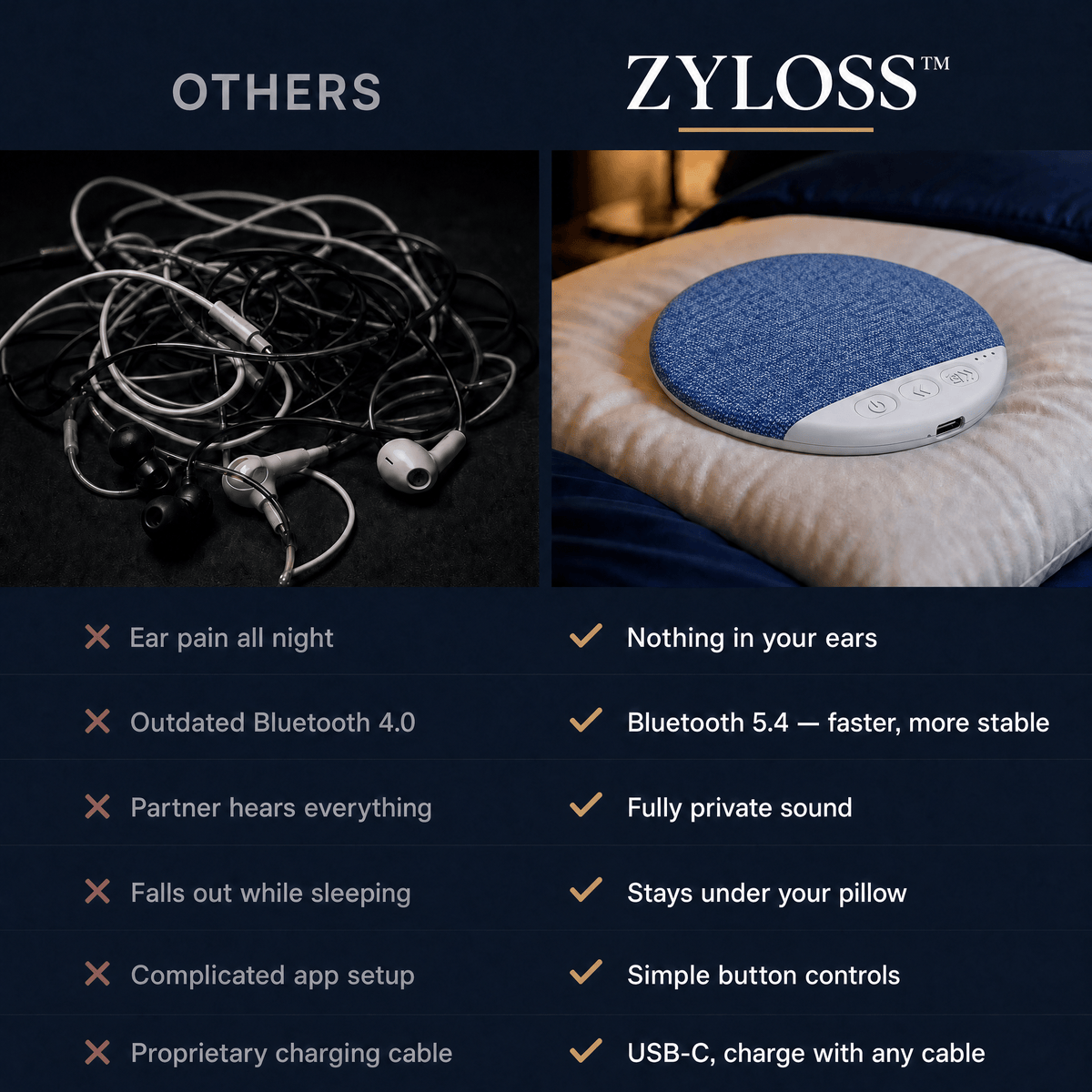 Zyloss™ Pillow Speaker - Zyloss